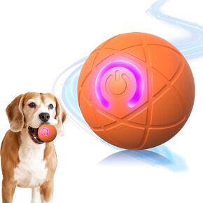Interactive Dog Toys Dog Balls Activated Automatic Rolling Ball for Puppy Small Medium Dogs Smart Jumping Automatic Moving Bouncing and Rotating Ball Vibrating Keep Them Busy [2025 Newly Upgraded]