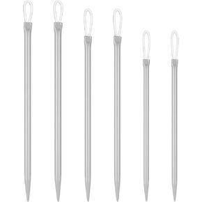 Piriuuo 6 Pcs Yarn Needles, Tapestry Needles Large Eye Nylon Thread Rope Threader Wool Needles Threader Weaving Tools Sewing Knitting Needles for Crochet (2.2mm, 2.8mm, 3.0mm)