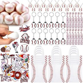 168 Pcs Soccer Party Favors Supplies Set Bulk, 24 Mini PU Foam Soccer Balls, Non Woven Bags, Keychain, Hairbands, Necklace, 48 Stickers Goodie Bag Fillers for Sports Birthday Decors Gifts