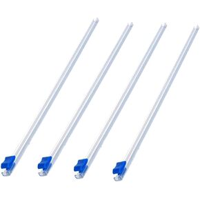 4 Pcs Slide Cutters, 13 Inch Plastic Wrap Cutter, Insert Plastic Wrap Cutter for Plastic Wrap, Aluminum Foil and Baking Paper
