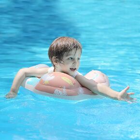 Swimbobo Baby Swimming Float Float Ring قابلة للنفخ مع إكسسوارات حمام السباحة السفلية لدعم السلامة لمدة 3-36 أشهر