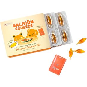 ملعقة سلمون سلمون-100 ٪ من زيت سمك السلمون في ألاسكا الطبيعية-2000 ملغ أوميغا 3 softgel ، 60 ناعمة قابلة للضغط | DHA ، EPA و Natural Astaxanthin ، غير المعدلة وراثيا ، مستدامة ، مصنوعة في الولايات المتحدة الأمريكية (60)