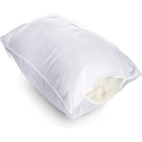 East Coast Bedding | 100% Cotton Replacement Pillow Shell | DIY Pillow Casing | Empty Pillow Cover for Custom Filling | Sew-to Close Design | 250TC, Throw Pillow 24x24 inch, Solid White