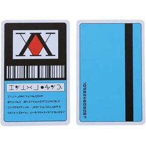 HXH Hunter ID Card (Blue), Hunter Exam- Anime Manga Cosplay Accessories Merch Gift