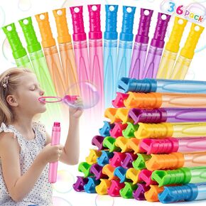 36 حزمة Big Bubble Wands في 6 ألوان ، مثالية لعيد الفصح ، الصيف ، عيد الهالوين ، عيد الحب ، جوائز الفصول الدراسية المدرسية