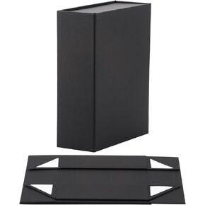 GREDNA 2 Pack 6.7 "x5.5" × 2.2 "مربع هدايا قوس قوس قزح الفضي القابل للطي مع أغطية مغناطيسية ، صندوق غلاف هدايا فضي قوس قزح للهدايا ، للهدايا ، يوم الأم ، عيد ميلاد ، وصيفات الشرف.