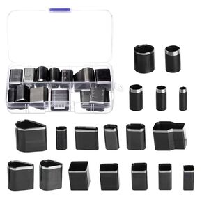 Harfington 18pcs ثقب الجلود ثقب الأداة عالي السرعة الصلب جوفاء القاطع الأداة الأداة أشكال متعددة مع حالة تخزين قطع قطع الجلود مجموعة من الحرف اليدوية DIY