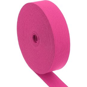 PATIKIL Sewing Elastic Bands 1 Inch x 11 Yard, High Elasticity Elastic Cord Flat Stretch Strap Knit Elastic Spool for Sewing Clothes Waistbands Pants Waist, Rose Red
