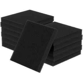 Pawfly 6 Pack Aquarium Bio Sponge Fitler Media ، 6.3 "× 5.5" × 0.8 "رغوة مقطوعة إلى الحجم 40 نقطة في البوصة.