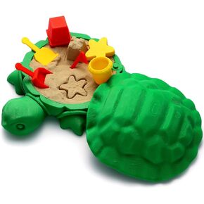Mini Desktop Turtle Turtle Sandbox مع رمل ناعم وأدوات صغيرة - حديقة الرمال الرملية لمجموعة المكتب - Mini Zen Garden Kit Gifts Decor Decordsists for Home ، Office - Tidget Juild