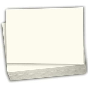 بطاقات فهرس Hamilco Blank 5.5 × 8.5 بطاقة CARD 80LB CLOVE CARDSTOCK PAPER - 100 حزمة