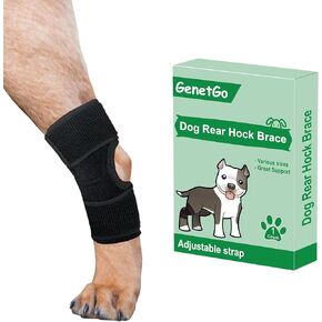Dog Canine Rear Leg Hock Joint Brace Compression Wrap Brace Dog Leg Sleeve Protects Wounds Heals Prevents Injuries and Sprains Helps with Loss of Stability from Arthritis-Medium (Large)