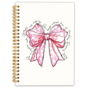 Locomiss Christian Proverbs 31 Woman Coquette Pink Bow Procal Notebook for Women ، Preppy Reshetic Journal Notebooks ، Gifts Christian for Women ، Bible Journaling Notebook 5.5x8.3