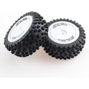 kingval استبدال 2pcs الإطارات الخلفية الإطارات العجلة RC قطع الغيار متوافقة مع wltoys 124007 RC CAR