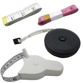Measuring Tape (Pack of 4) - for Sewing, Seamstress, Tailor, Cloth, Waist, Crafting, Fitness-Retractable, Dual Sided Multipurpose Metric Tape-3 x 60 inches, 1 x 120 inches