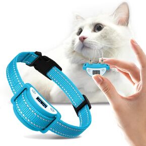 طوق صدمة Cat Paipaitek ، والصفير ، والاهتزاز ، وصدمة 3 أوضاع لوقف التوقف التلقائي ، وأخف طوق صدمة آمن للقطط الصغيرة 5-15 رطل والقطط الكبيرة المتوسطة ، ومقاومة للماء وقابلة لإعادة الشحن