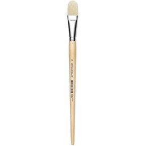 Utrecht Rhenish Pure Hog Bristle Bristle - Filbert ، Size 12 ، Hong Handle
