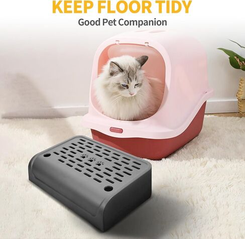Cat Ramp for Litter Robot, Self Cleaning Cat Litter Box Step with Storage Litter Box Ramp for Small Step Stool with Filter Function Suitable for Small & Elderly Cats(Gray) in Kuwait