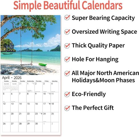 2025 Wall Calendar,Calendar 2025, November 2024 - December 2025, Wall Calendar Puppy Dog, 12" x 24" Opened,Full Page Months Thick & Sturdy Paper for Calendar Organizing & Planning in Saudi Arabia