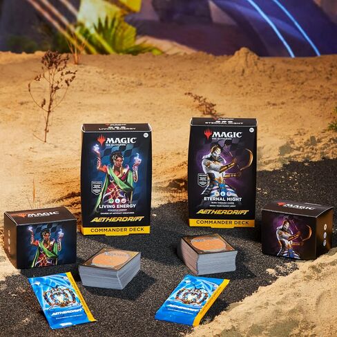 Magic: The Gathering Aetherdrift Commander Deck - Living Energy (100-Card Deck, 2-Card Collector Booster Sample Pack + Accessories) in Saudi Arabia