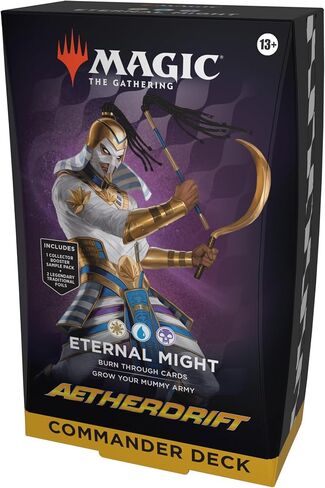 Magic: The Gathering Aetherdrift Commander Deck - Living Energy (100-Card Deck, 2-Card Collector Booster Sample Pack + Accessories) in Saudi Arabia