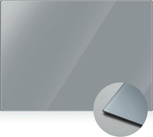 Nuanchu Neutral Grey Tempered Glass Palette 12 x 16 Inches Glass Palette for Oil Painting Artist Paint Palette Scratch Resistant Easy Clean up Painting Palette for DIY Color Mixing in Saudi Arabia