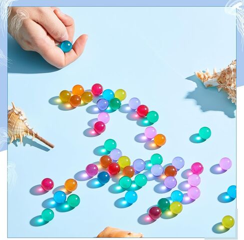 Sotiff 1000 Pieces Marbles Bulk Cats Eyes Glass Marbles Color Mixing 0.55 Inch Solid Round Glass Marble for Kids Slingshot DIY Home Decoration Chinese Checkers Game (Bright) in Saudi Arabia