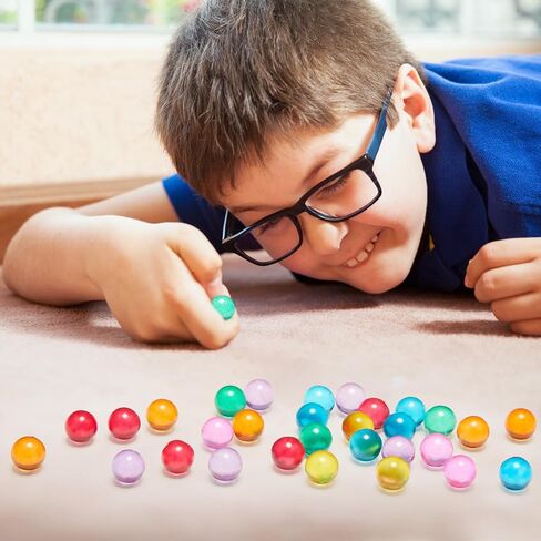 Sotiff 1000 Pieces Marbles Bulk Cats Eyes Glass Marbles Color Mixing 0.55 Inch Solid Round Glass Marble for Kids Slingshot DIY Home Decoration Chinese Checkers Game (Bright) in Saudi Arabia