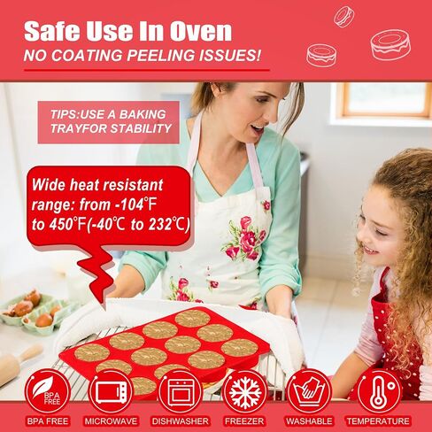 (2 Pack) 8-Cavity Round Silicone Mold for Soap, Cake, Bread, Cupcake, Cheesecake, Cornbread, Muffin, Brownie, and More in Saudi Arabia