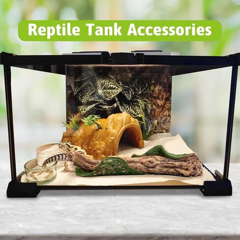 Reptile Climbing Branches Decor 3 Pcs Corn Snake Terrarium Habitat Decoration Resin Tree Branch for Bearded Dragon Lizard Geckos Frog Chameleon and Hermit Crab in Saudi Arabia