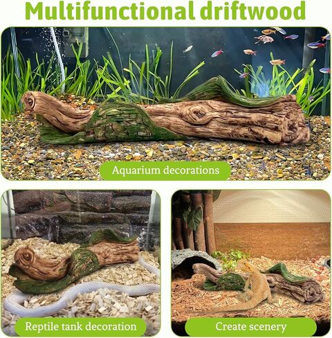 Reptile Climbing Branches Decor 3 Pcs Corn Snake Terrarium Habitat Decoration Resin Tree Branch for Bearded Dragon Lizard Geckos Frog Chameleon and Hermit Crab in Saudi Arabia
