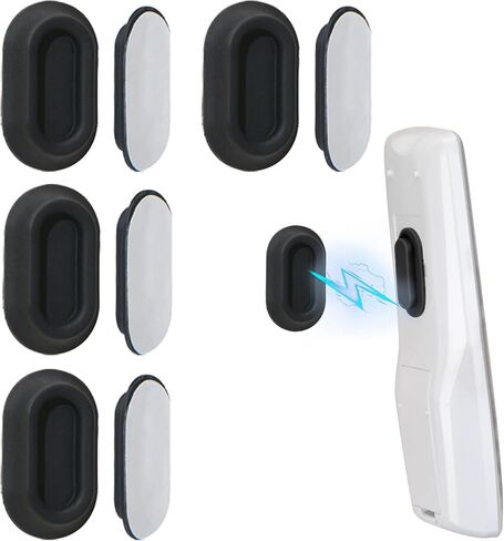 Magnetic Remote Control Holder Wall Mount 4 Pack Soft Silicone Remote Control Caddy with Strong Adhesive Remote Holder - Black in Kuwait