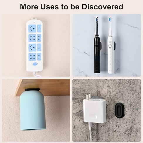 Magnetic Remote Control Holder Wall Mount 4 Pack Soft Silicone Remote Control Caddy with Strong Adhesive Remote Holder - Black in Kuwait