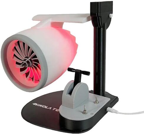 Creative Desktop 3D Printed Turbojet-Inspired, Quiet and Portable (Red) in Saudi Arabia