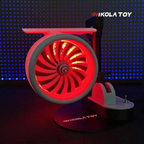 Creative Desktop 3D Printed Turbojet-Inspired, Quiet and Portable (Red) in Saudi Arabia