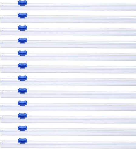 PATIKIL 12pcs Plastic Wrap Cutter, 14in Plastic Wrap Slide Cutter Self Adhesive Installation Replacement for Aluminum Foil Wax Paper Parchment Paper Wrap Dispenser, Blue in Saudi Arabia