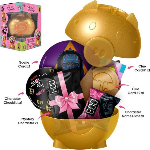 YuMe Squid Game Blind Box Capsule: Collectible Mystery Figurines, Official Netflix Merchandise, Surprise Toy Set for Fans – Ideal Holiday & Birthday Gift (1) in Kuwait