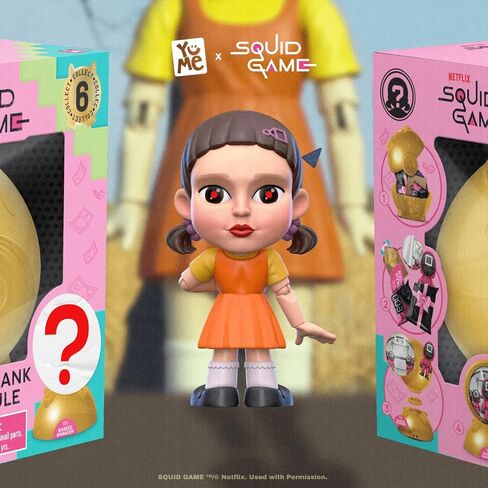 YuMe Squid Game Blind Box Capsule: Collectible Mystery Figurines, Official Netflix Merchandise, Surprise Toy Set for Fans – Ideal Holiday & Birthday Gift (1) in Kuwait