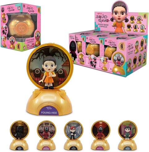 YuMe Squid Game Blind Box Capsule: Collectible Mystery Figurines, Official Netflix Merchandise, Surprise Toy Set for Fans – Ideal Holiday & Birthday Gift (1) in Kuwait