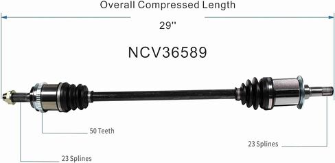 GSP NCV36589 CV Axle Shaft Assembly - Right Rear (Passenger Side) in Saudi Arabia