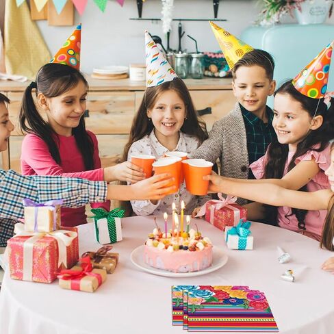40pcs المناديل المكسيكية لنسخ Cinco de Mayo Party Decorations ثنائية الطبقات المكسيكية مناديل للورق المتاح للورق من أجل تاكو حفلة عيد ميلاد الطفل الاستحمام المكسيكي in Kuwait