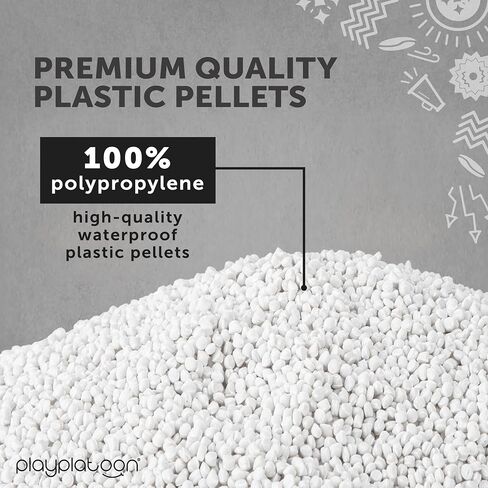 Play Platoon Resin Pellets Cornhole Bag Filler - Plastic Pellets for Bean Bags or Shooting Filler for Shooting Rest -Individually Packaged 1 lb Plastic Corn Alternative Sand Bag Filler in Saudi Arabia