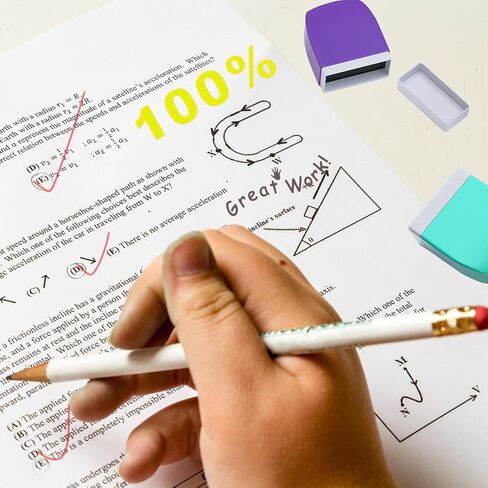 Teacher Stamps for Classroom Grading and Parent Signatures Self-Inking Stamps Encouraging Comments for Motivational in Saudi Arabia