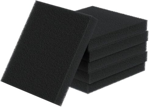 Pawfly 6 Pack Aquarium Bio Sponge Fitler Media ، 6.3 "× 5.5" × 0.8 "رغوة مقطوعة إلى الحجم 40 نقطة في البوصة. in Kuwait