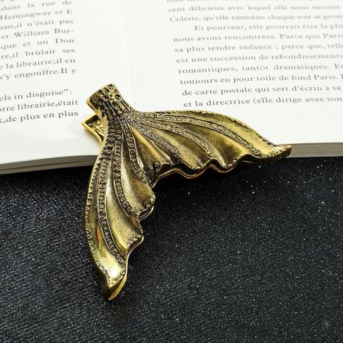 Vintage Fish Tail Book Clip - Paper Storage Clip Journal Clips to Hold Journal Open While Writing Scrapbook Kit Document Clip in Saudi Arabia