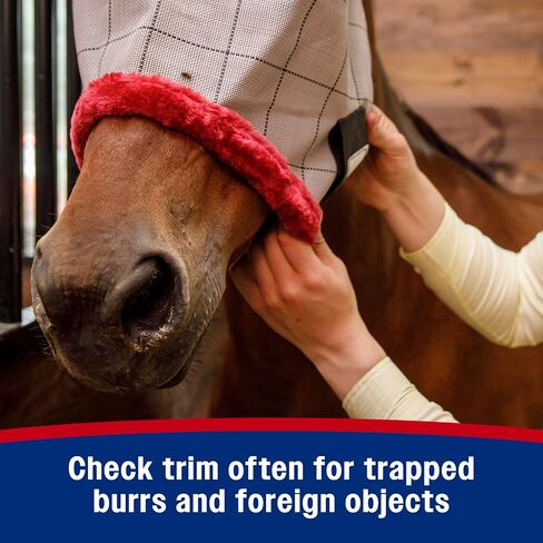 Farnam SuperMask II Classic Horse Fly Mask with Ears, Horse size, Assorted in Saudi Arabia