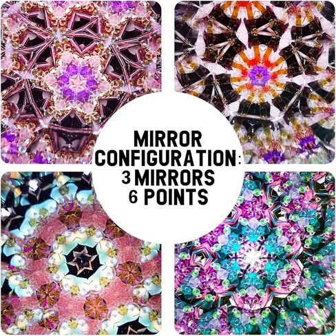 12 Constellations Taurus Kaleidoscope for Adults Handmade Stainless Steel Kaleidoskop Red Tourmaline Crystals and Healing Stones Handcraft Wedding Anniversary Birthday Gift for Man Woman in Kuwait