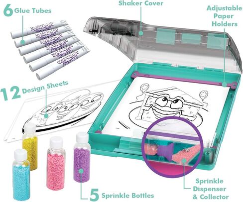 Crayola Sprinkle Art Shaker, Rainbow Arts and Crafts, Gifts for Girls & Boys, Ages 5, 6, 7, 8 in Saudi Arabia