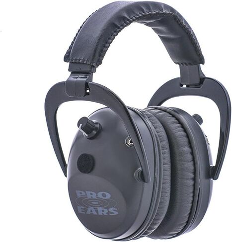 Pro Ears Pro Tac Plus Gold Ear Muffs, Military Grade Electronic Hearing Protection & Amplification, NRR 26, DLSC Compression, Shooting, Hunting, Various Uses, Up To 250 Hours Battery Life in Saudi Arabia