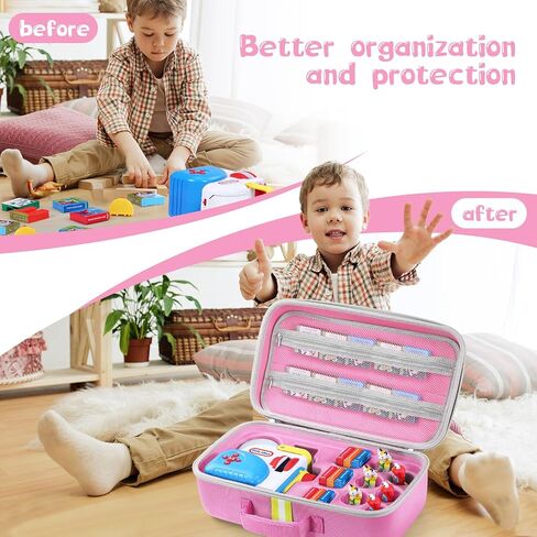 الحمل المتوافق مع Little Tikes Story Dream Machine Set ، حالة تخزين محمولة للكتب والشخصية وغيرها من الملحقات (الأرجواني) in Saudi Arabia